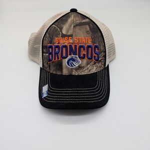 BOISE STATE BRONCOS Camo Strapback Hat Cap, Camo